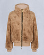 Moose Knuckles Womens Gold Series Debbie Bunny Bomber Jacket Champagne M34LB023G Detail7