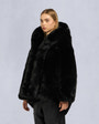 Moose Knuckles - M34LJ131G - Gold Series Jade Faux Fur Jacket - WOMENS -  - Front