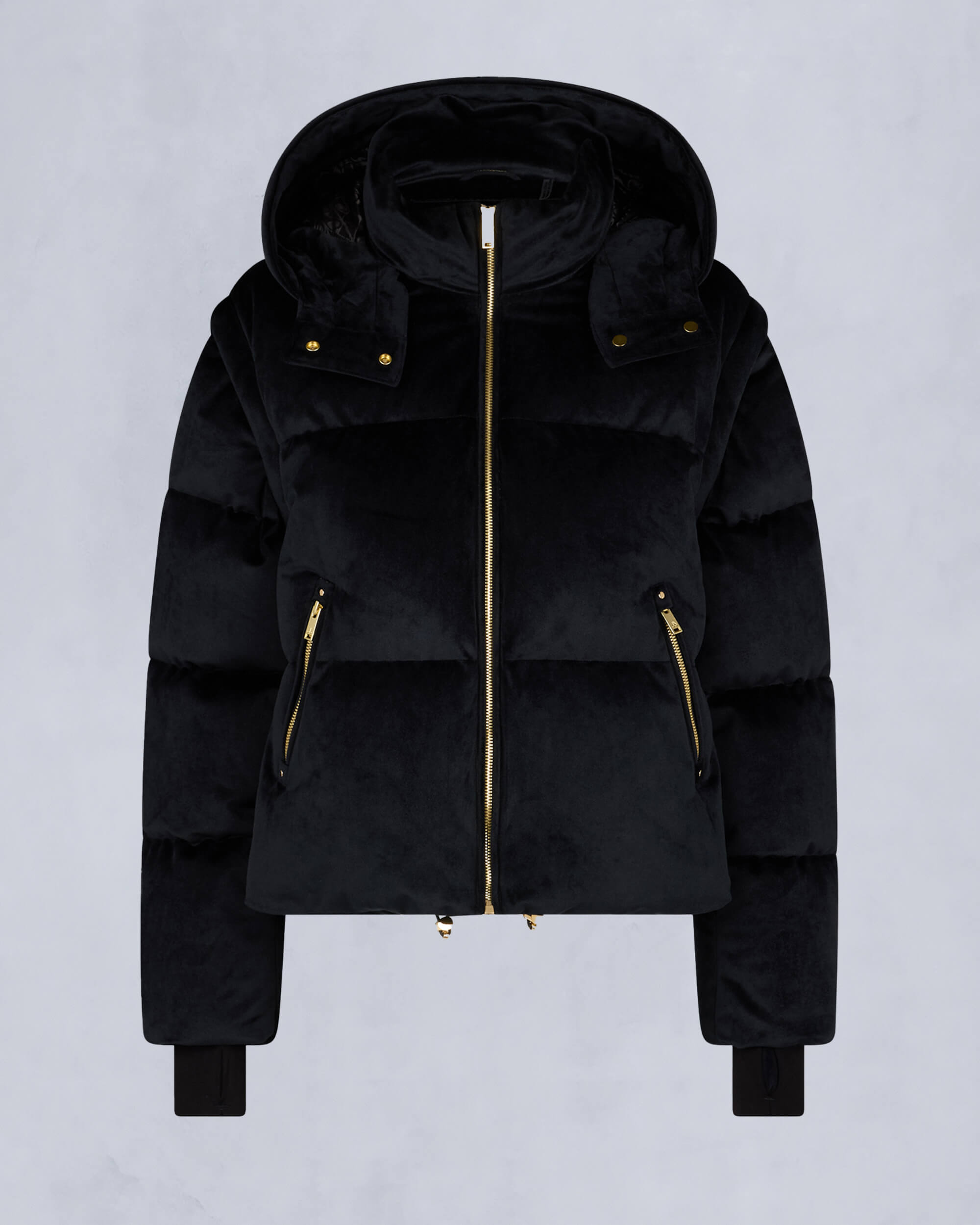 Moose Knuckles - M34LJ194G - Gold Series Misti Velour Puffer - WOMENS - Black - GM