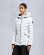 Moose Knuckles - M34LJ206S - Roselawn Jacket - WOMENS - Oxygen / natural shearling - Front