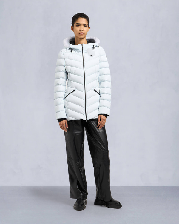 Moose Knuckles - M34LJ206S - Roselawn Jacket - WOMENS - Oxygen / natural shearling - Front Category