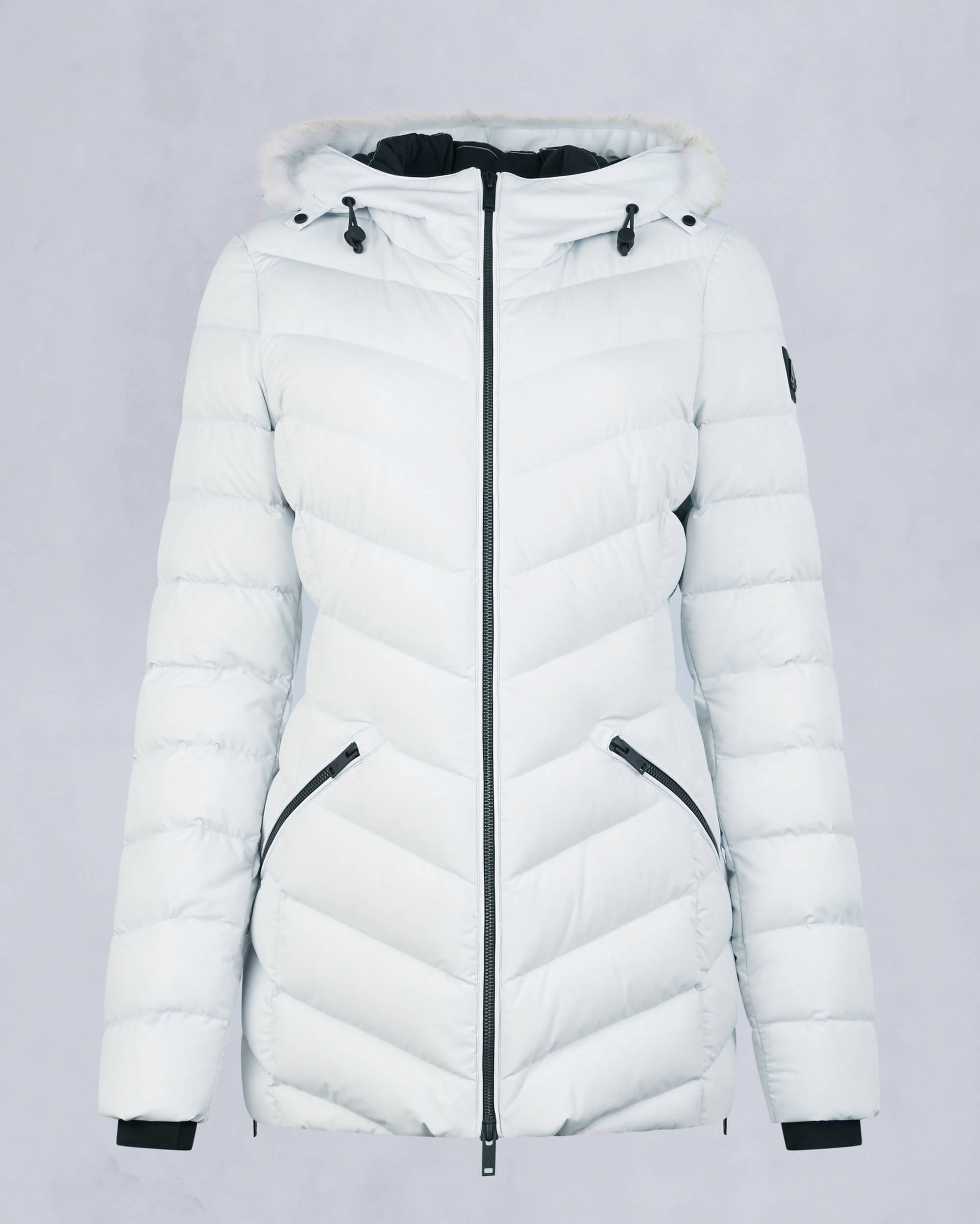 Moose Knuckles - M34LJ206S - Roselawn Jacket - WOMENS - Oxygen / natural shearling - GM