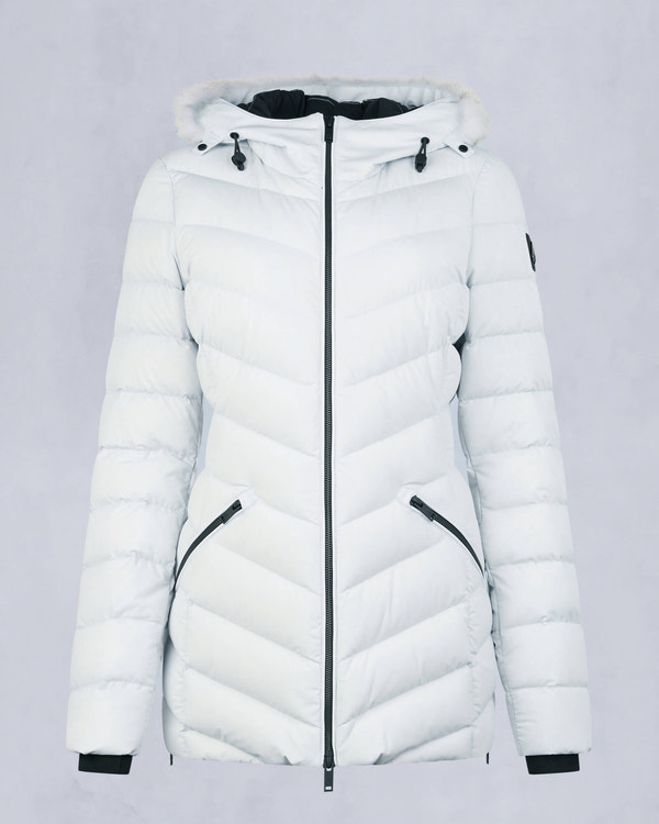 Moose Knuckles - M34LJ206S - Roselawn Jacket - WOMENS - Oxygen / natural shearling - GM