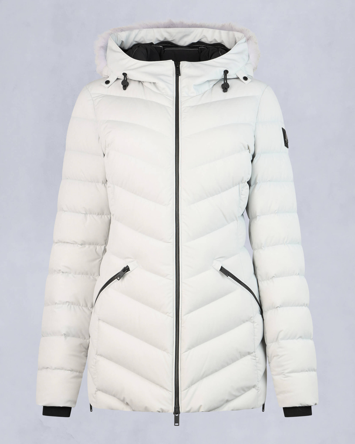 Moose Knuckles - M34LJ206S - Roselawn Jacket - WOMENS - Stone / natural shearling  - GM