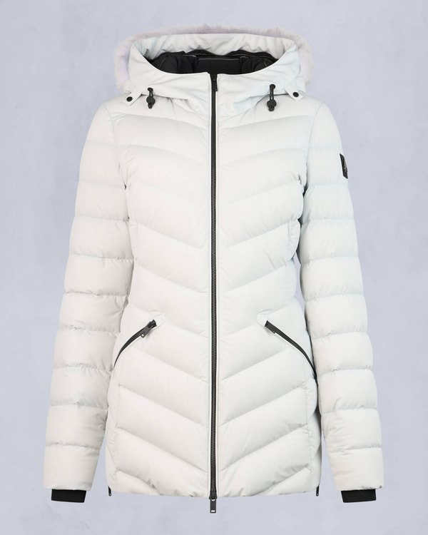 Moose Knuckles - M34LJ206S - Roselawn Jacket - WOMENS - Stone / natural shearling  - GM