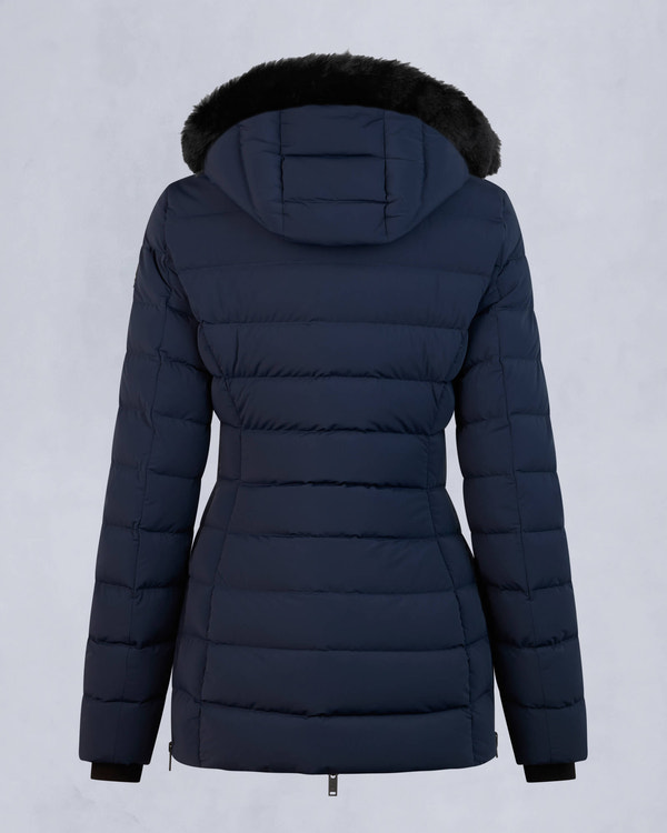 Moose Knuckles Womens Roselawn Jacket Navy / Black Shearling M34LJ206S Detail2