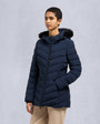 Moose Knuckles Womens Roselawn Jacket Navy / Black Shearling M34LJ206S Front