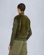 Moose Knuckles Womens Dua Bunny Wool Blend Sweater Moss M34LK656 Back