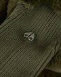 Moose Knuckles Womens Dua Bunny Wool Blend Sweater Moss M34LK656 Detail1