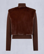 Moose Knuckles Womens Dua Bunny Wool Blend Sweater Coffee M34LK656 Detail2