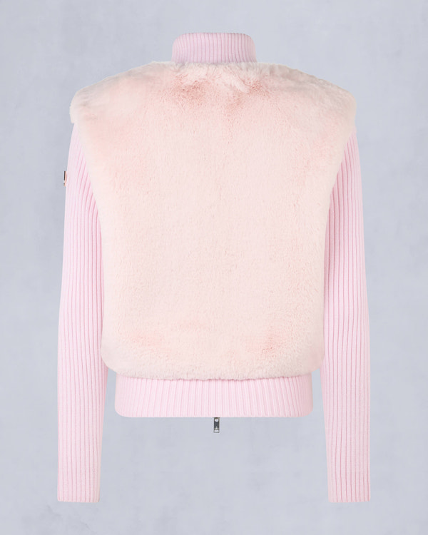 Moose Knuckles Womens Dua Bunny Wool Blend Sweater Heaven M34LK656 Detail2