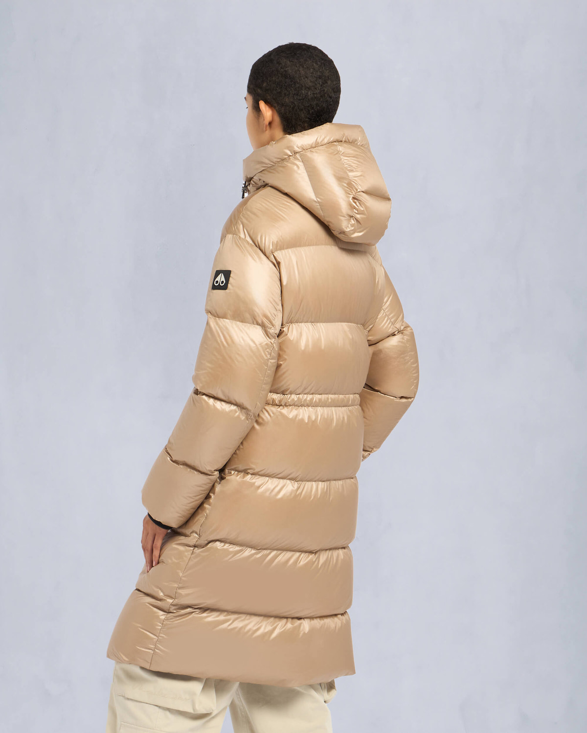 Moose Knuckles - M34LP218 - Juniper Long Down Puffer - WOMENS - Champagne - Back