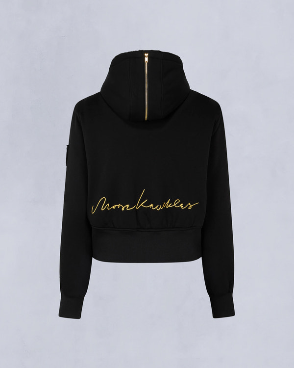 Moose Knuckles - M34LS601G - Gold Series Celestine Bunny - WOMENS - Black / Black Fox Fur - Detail2