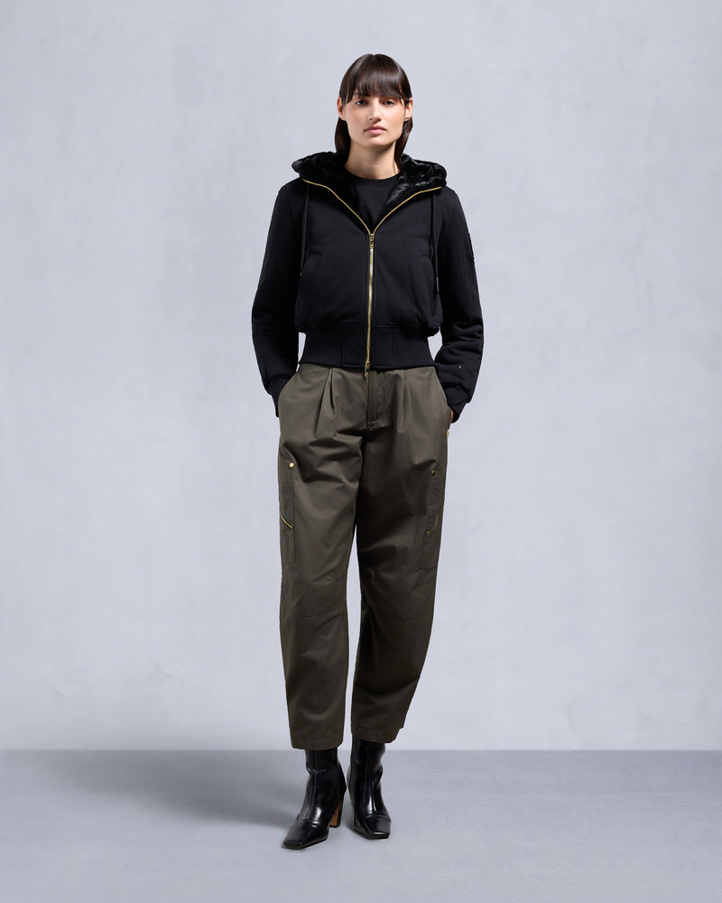 Moose Knuckles - M34LS601G - Gold Series Celestine Bunny - WOMENS - Black / Black Fox Fur - Front Category