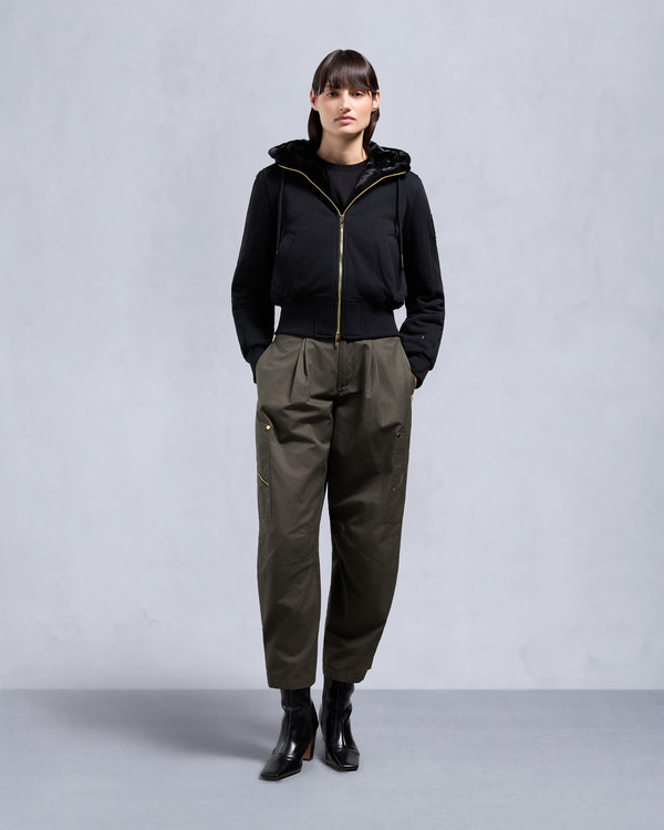 Moose Knuckles - M34LS601G - Gold Series Celestine Bunny - WOMENS - Black / Black Fox Fur - Front Category