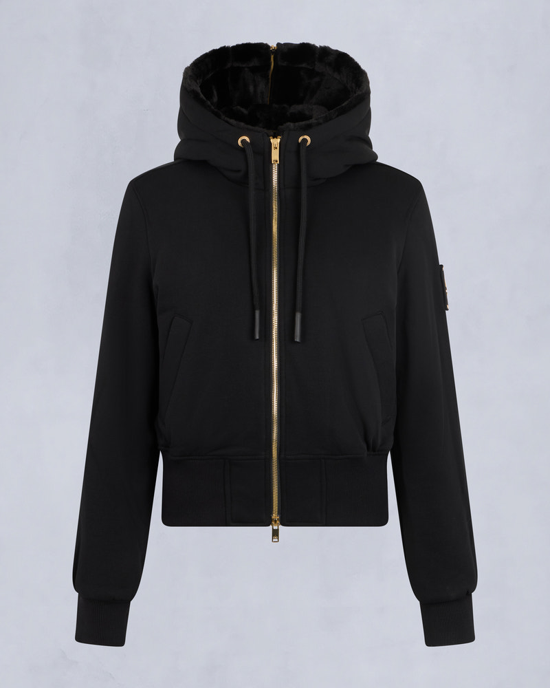 Moose Knuckles - M34LS601G - Gold Series Celestine Bunny - WOMENS - Black / Black Fox Fur - GM