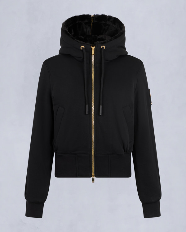 Moose Knuckles - M34LS601G - Gold Series Celestine Bunny - WOMENS - Black / Black Fox Fur - GM