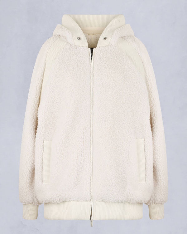 Moose Knuckles - M34LS617 - Holland Sherpa Hoodie - WOMENS - Ivory - GM