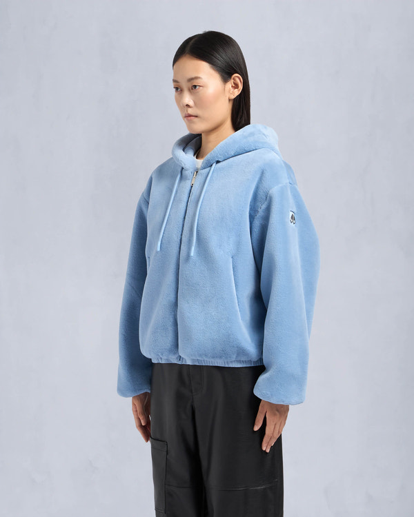 Moose Knuckles Womens Eaton Reversible Bunny Rain / rain M34LS652 Front