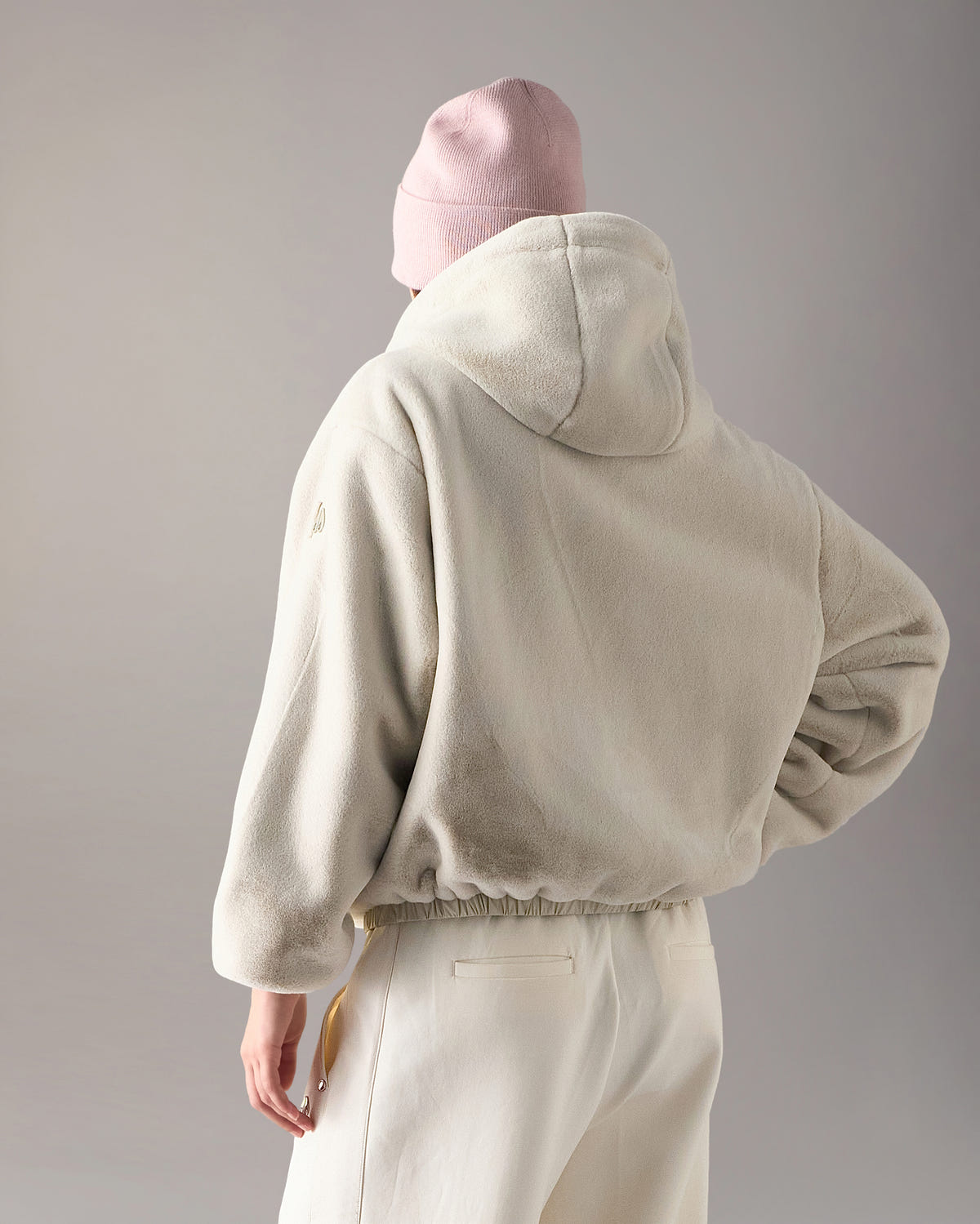 Moose Knuckles - M34LS652 - Eaton Bunny Reversible Hoodie - WOMENS -  - Back