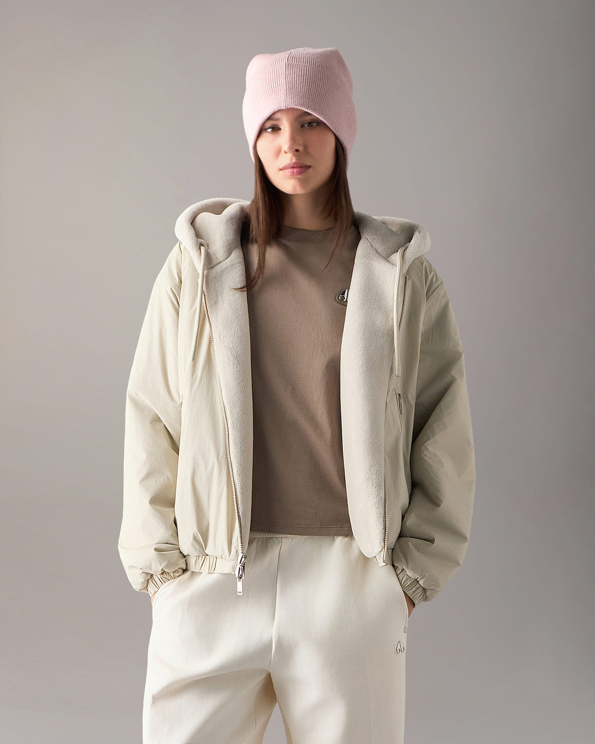 Moose Knuckles - M34LS652 - Eaton Bunny Reversible Hoodie - WOMENS -  - Detail6