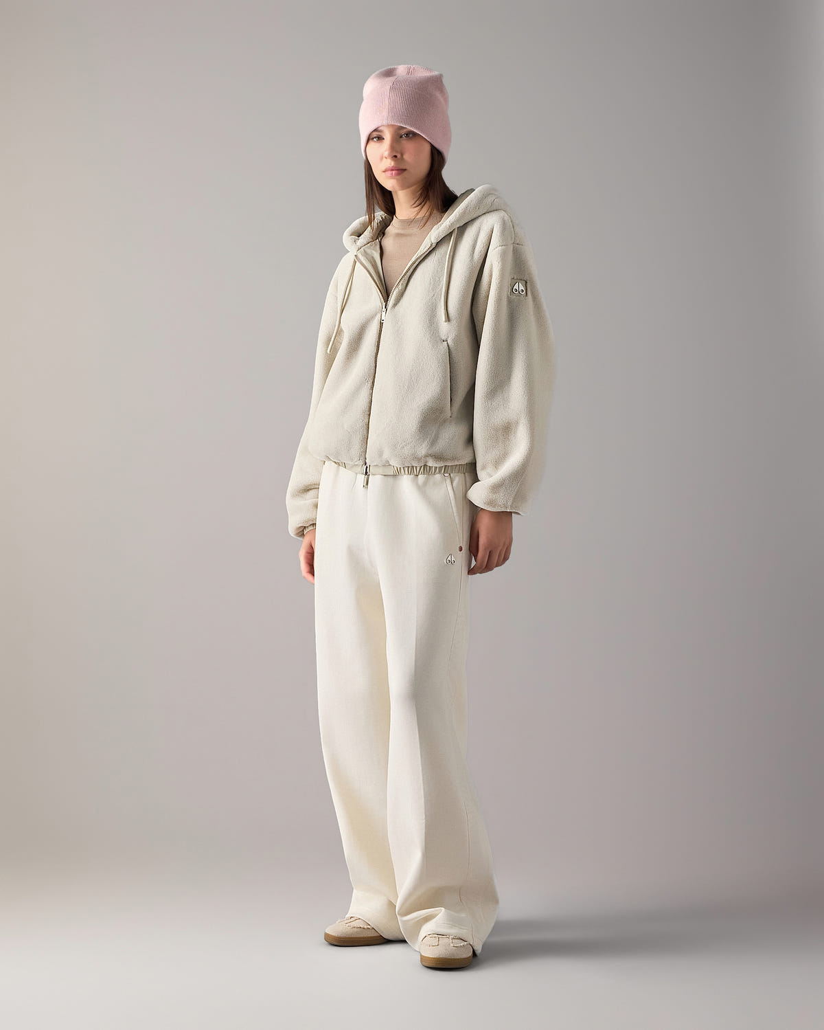 Moose Knuckles - M34LS652 - Eaton Bunny Reversible Hoodie - WOMENS -  - Front