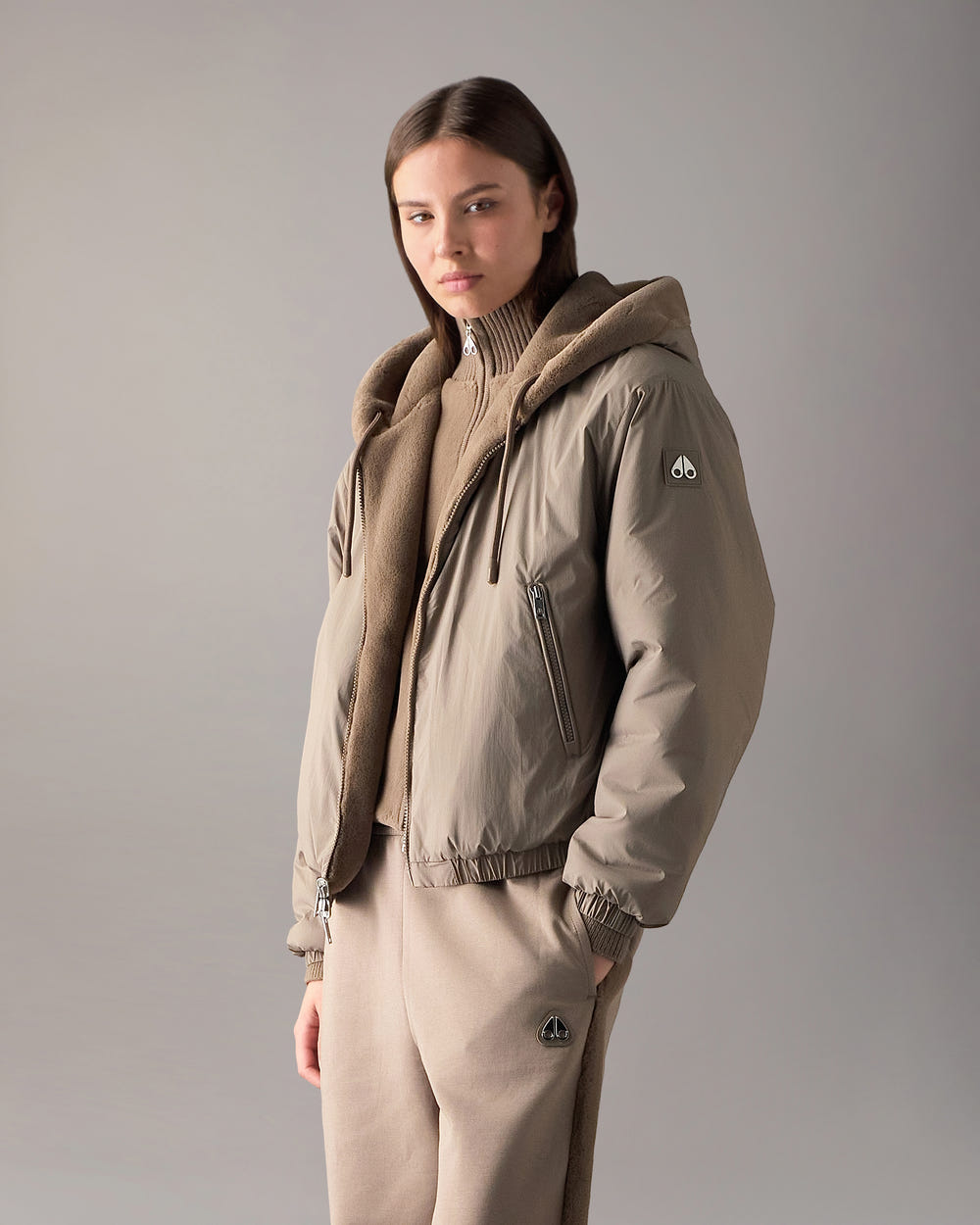 Moose Knuckles - M34LS652 - Eaton Bunny Reversible Hoodie - WOMENS -  - Front Category