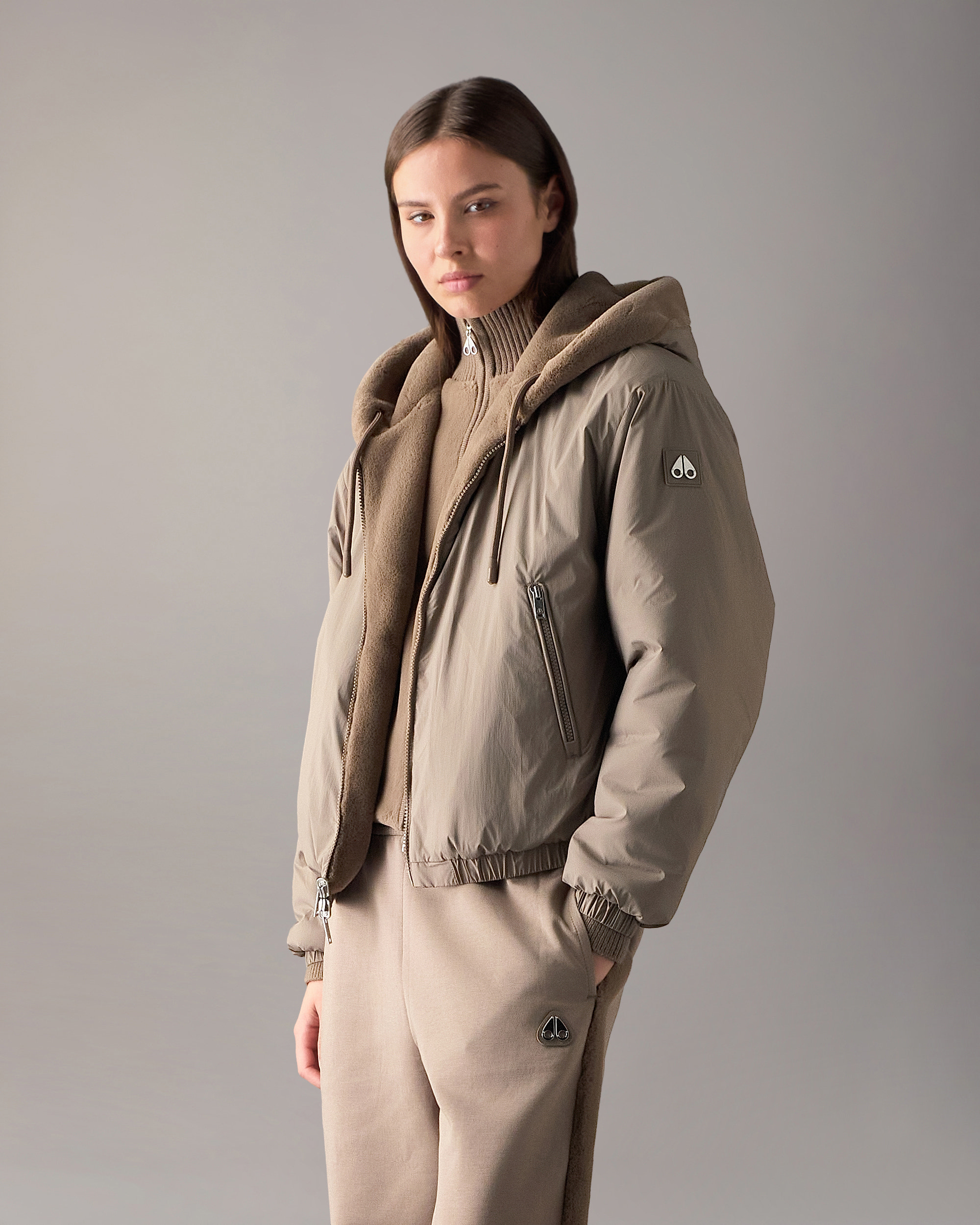 Moose Knuckles - M34LS652 - Eaton Bunny Reversible Hoodie - WOMENS -  - Front Category