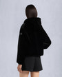 Moose Knuckles - M34LS652 - Eaton Reversible Bunny - WOMENS - Black / Shiny Black - Detail5