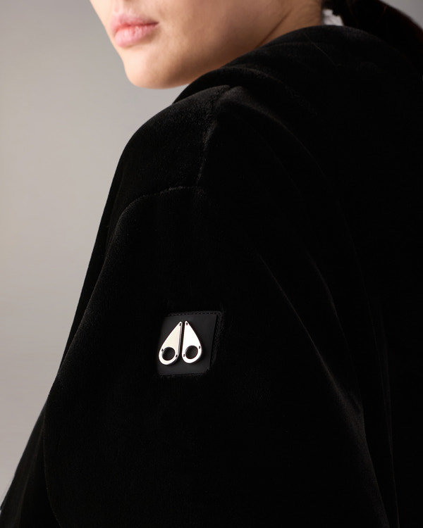 Moose Knuckles - M34LS652 - Eaton Reversible Bunny - WOMENS - Black / Shiny Black - Detail6