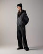 Moose Knuckles - M34LS652 - Eaton Bunny Reversible Hoodie - WOMENS - Black / Shiny Black - Front