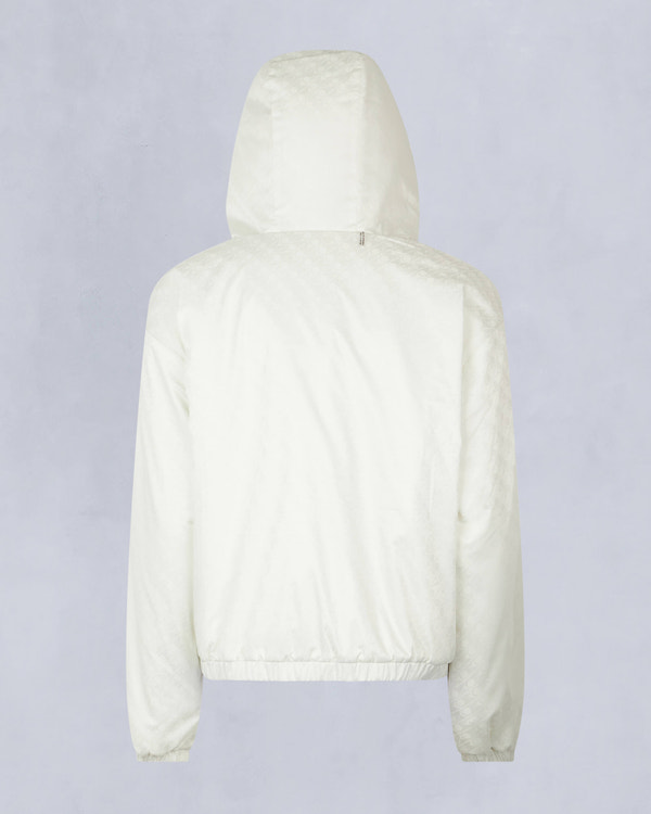 Moose Knuckles Womens Eaton Reversible Monogram Bunny Milky way /milkyway mono M34LS652H Detail2