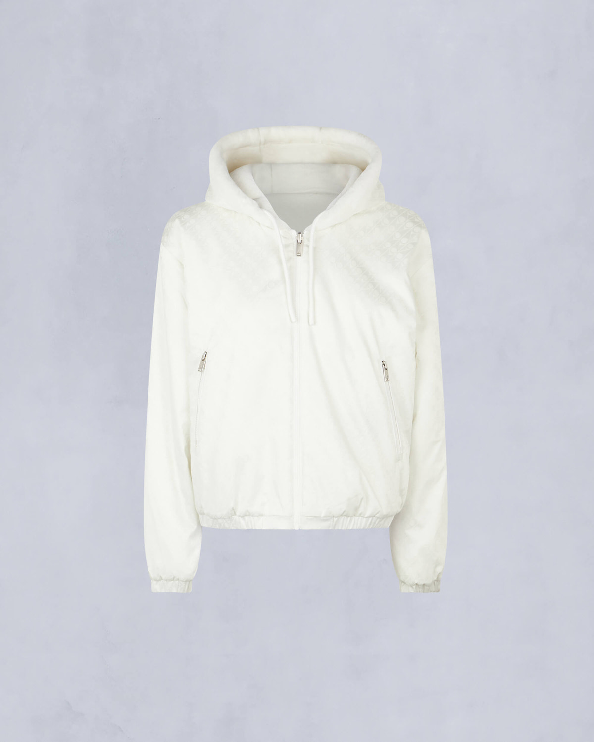 Moose Knuckles Womens Eaton Reversible Monogram Bunny Milky way /milkyway mono M34LS652H Detail7