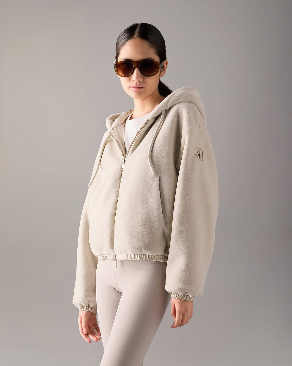 Moose Knuckles - M34LS652H - Eaton Bunny Reversible Hoodie - WOMENS -  - Front