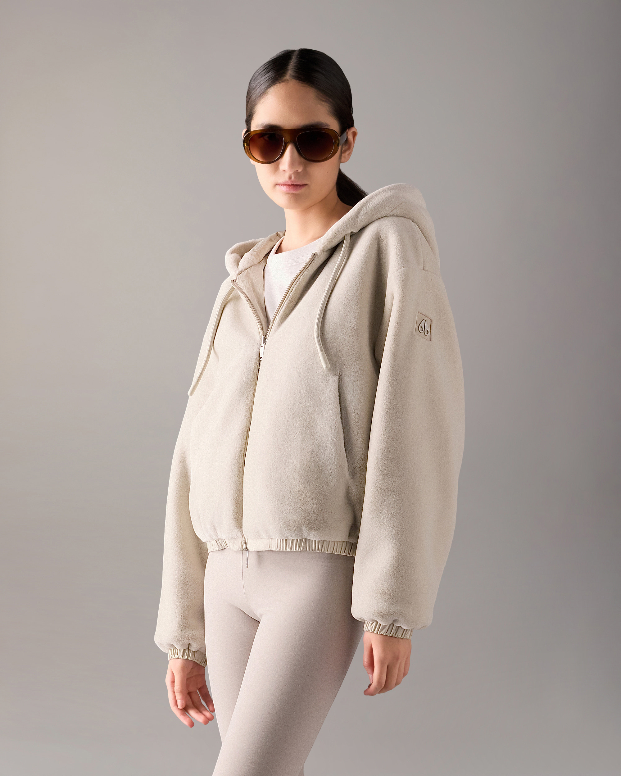 Moose Knuckles - M34LS652H - Eaton Reversible Monogram Bunny - WOMENS -  - Front