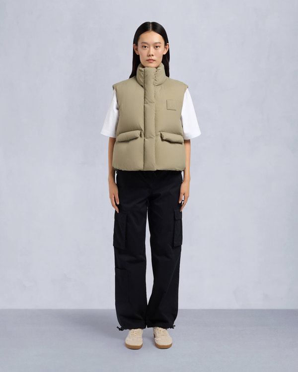 Moose Knuckles Womens Duvet Katrina Vest Sage M34LV459 Front Category