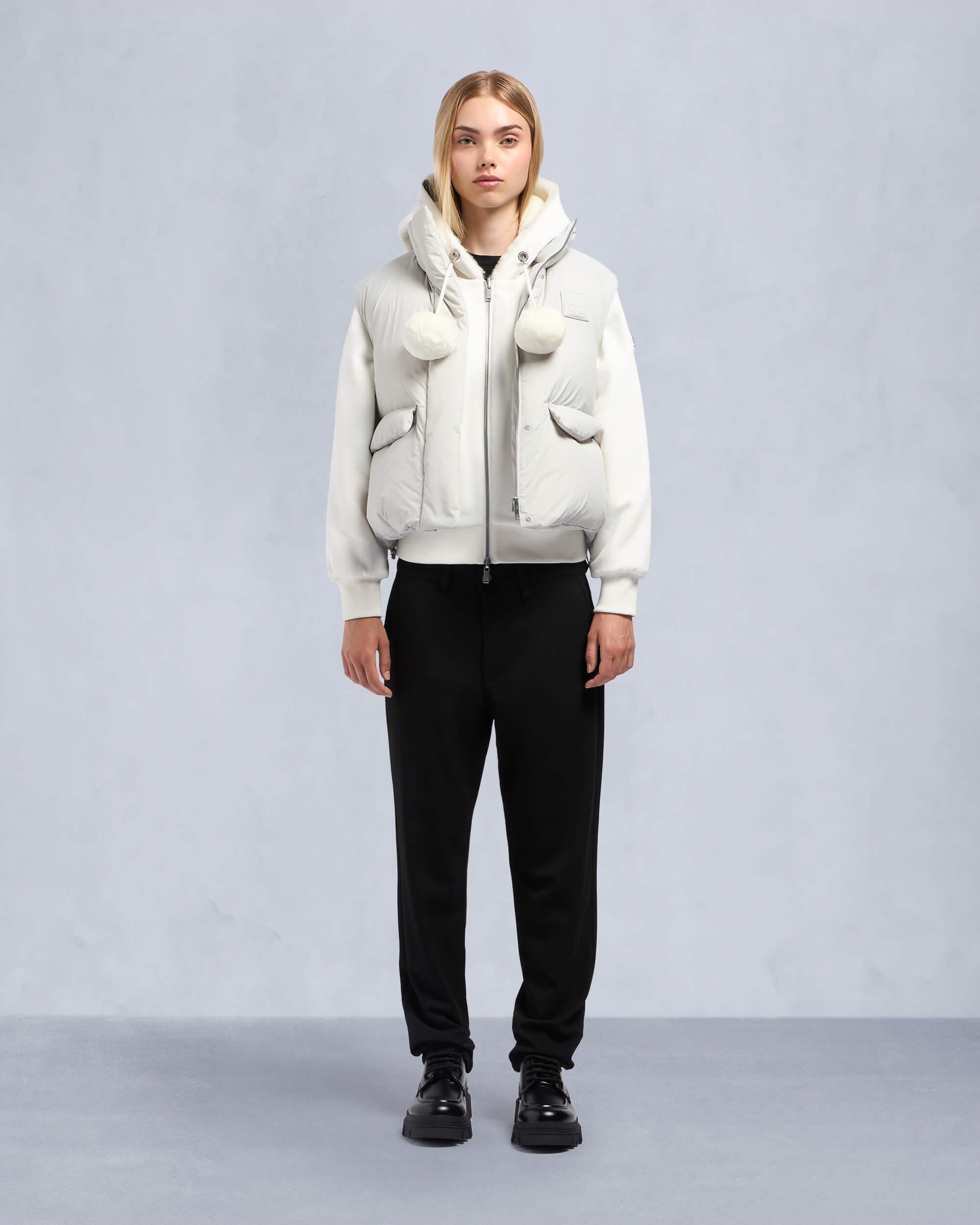 Moose Knuckles Womens Duvet Katrina Vest Stone M34LV459 Front Category