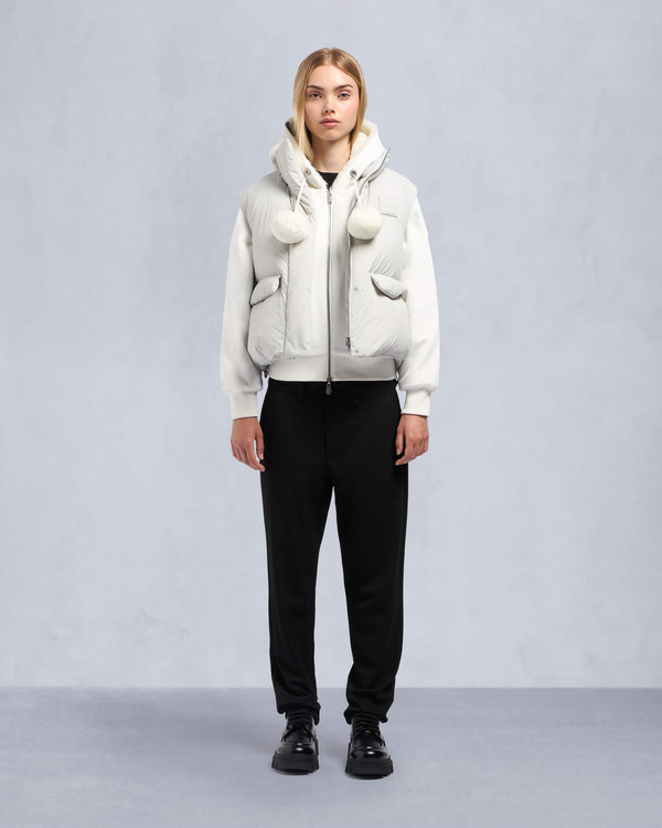 Moose Knuckles Womens Duvet Katrina Vest Stone M34LV459 Front Category