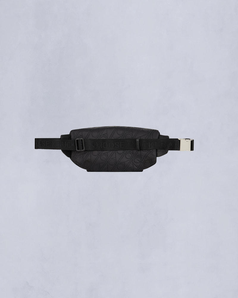 Moose Knuckles - M34MA522H - Logo Monogram Waist Bag - ACCESSORIES - Black Monogram  - Back