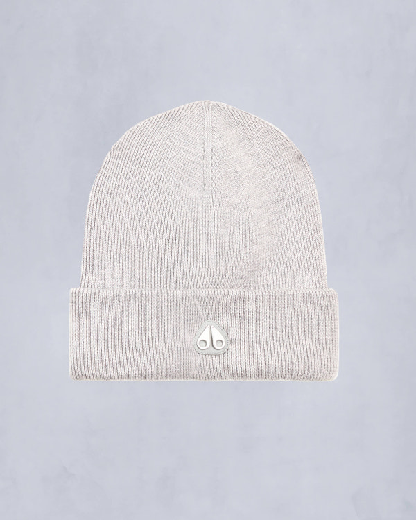 Moose Knuckles Accessories Parnis Unisex Beanie Stone M34MA544 Front Category