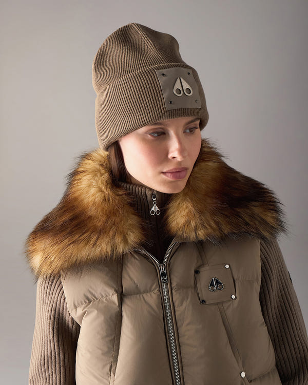 Moose Knuckles - M34MA574 - Logo Icon Wool Beanie - ACCESSORIES -  - Front