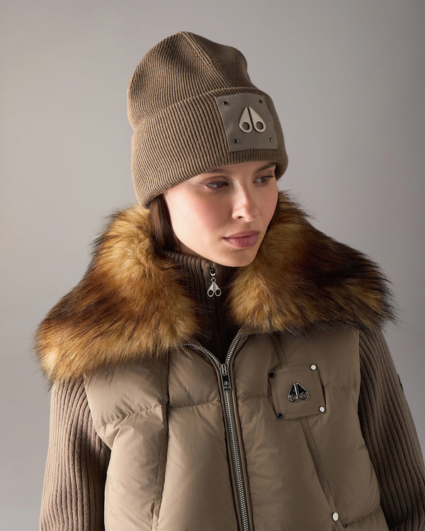 Moose Knuckles - M34MA574 - Logo Icon Wool Beanie - ACCESSORIES -  - Front