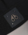 Moose Knuckles - M34MA574 - Logo Icon Wool Beanie - ACCESSORIES - Black - Detail1