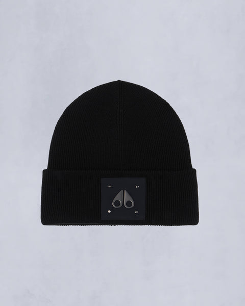 moose's beanie 黒 Moose Knuckles Toque Beanie in Black | Lyst