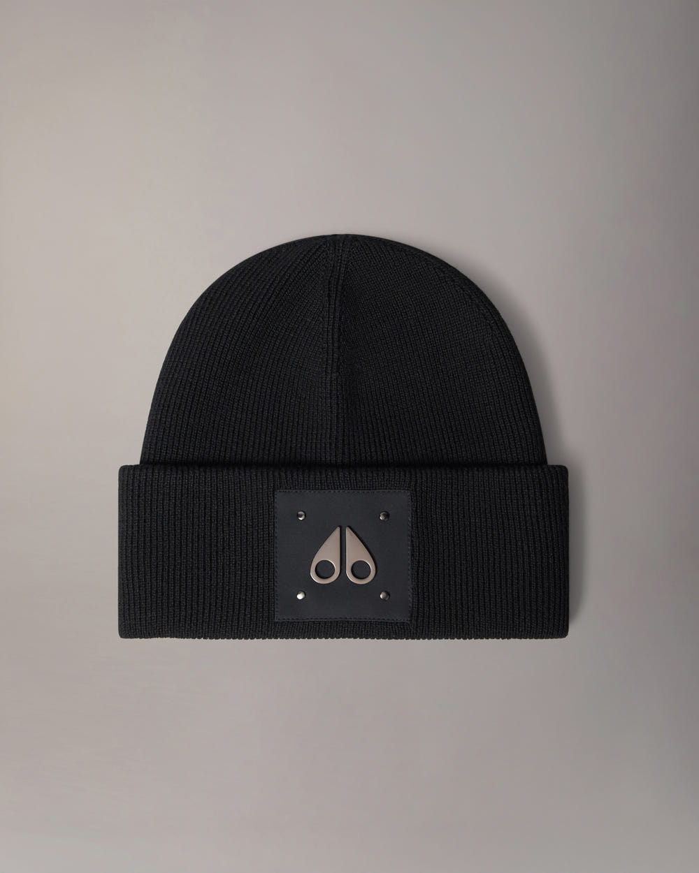 Moose Knuckles - M34MA574 - Logo Icon Wool Beanie - ACCESSORIES - Black - GM