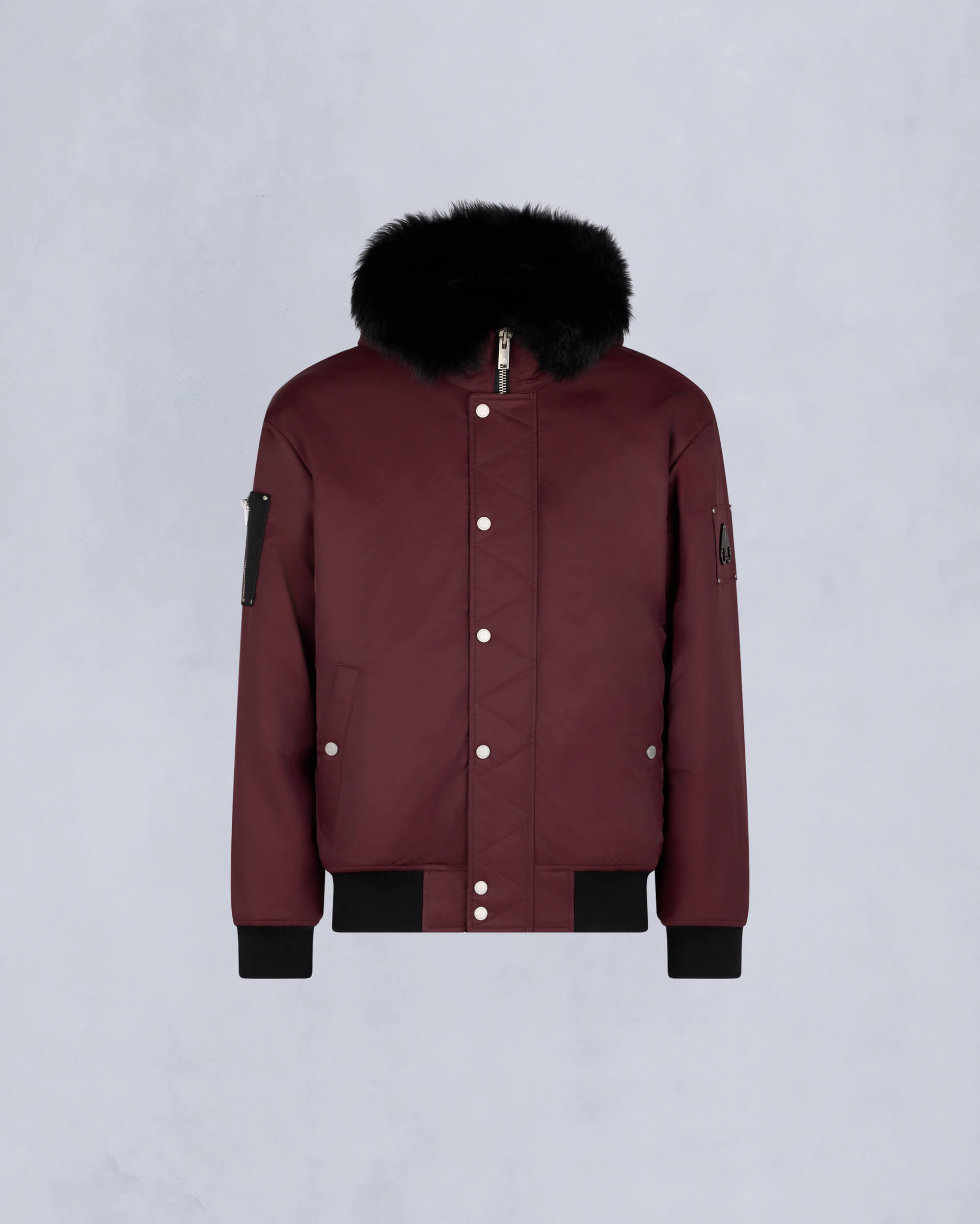 Moose Knuckles - M34MB027S - Denali Bomber Jacket - MENS - Beet /black sherling  - GM