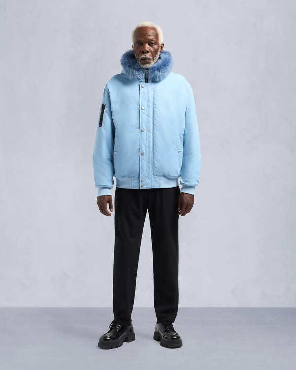 Moose Knuckles - M34MB027S - Denali Bomber Jacket - MENS - Rain / rain sherling  - Front Category