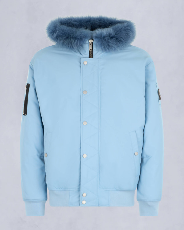 Moose Knuckles - M34MB027S - Denali Bomber Jacket - MENS - Rain / rain sherling  - GM