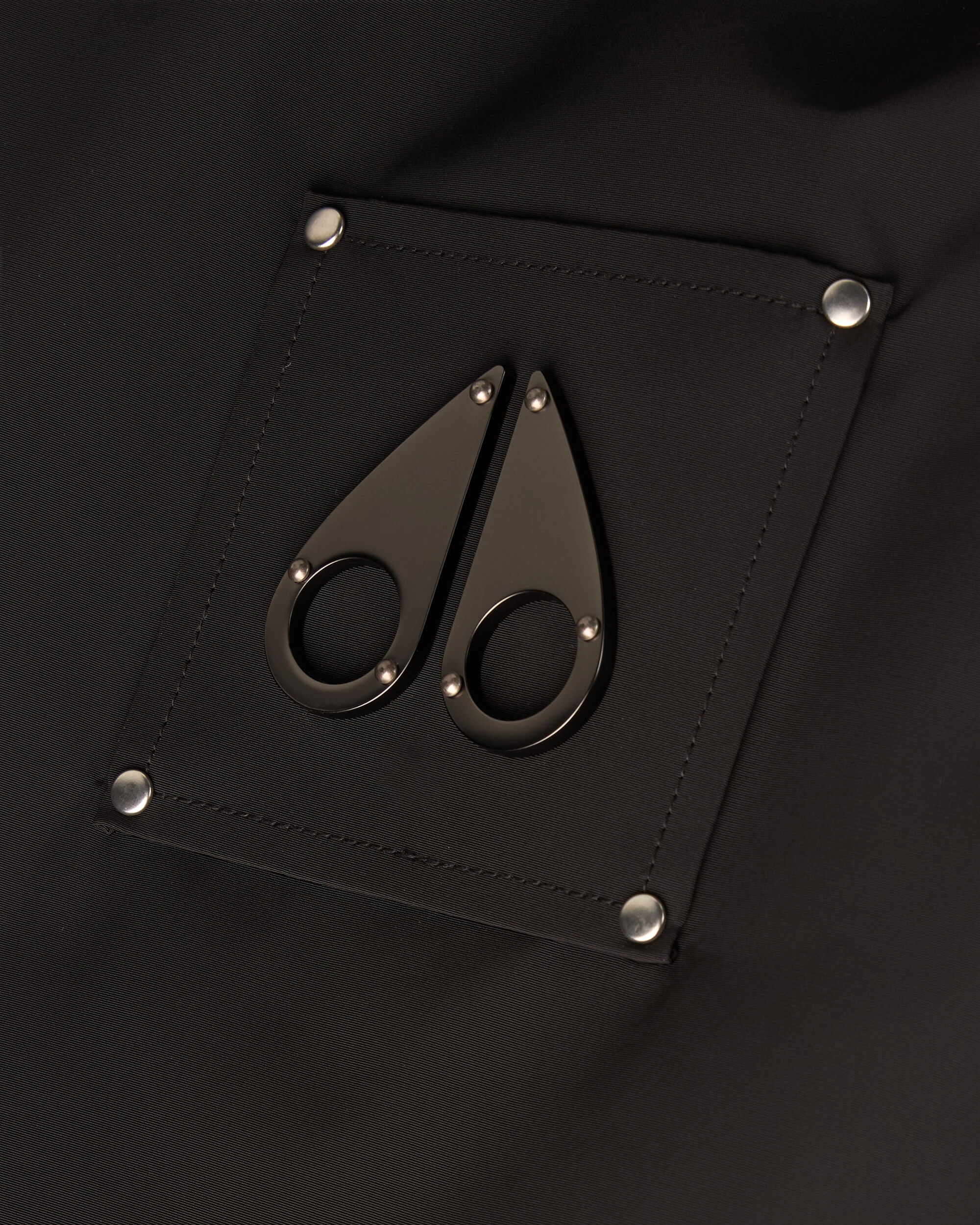 Moose Knuckles - M34MB029 - Reversible Bunny Bomber Jacket - MENS - Black / Shiny Black - Detail1