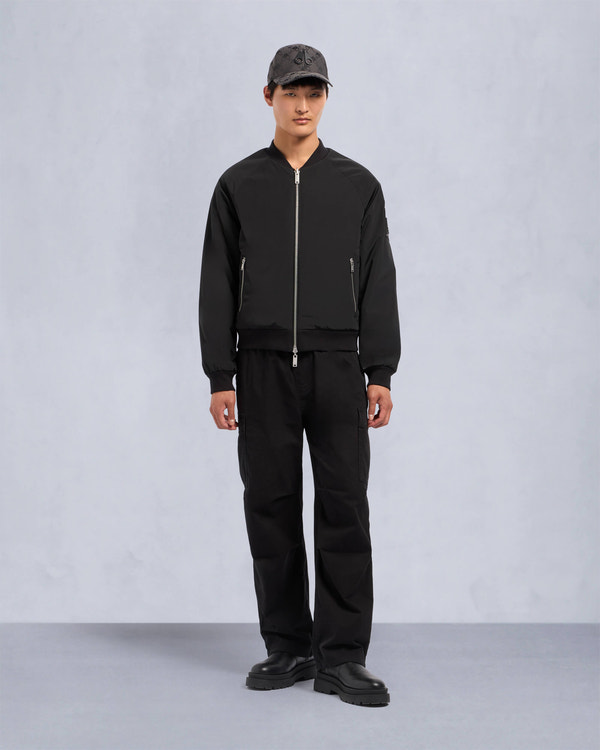 Moose Knuckles - M34MB029 - Reversible Bunny Bomber Jacket - MENS - Black / Shiny Black - Front Category
